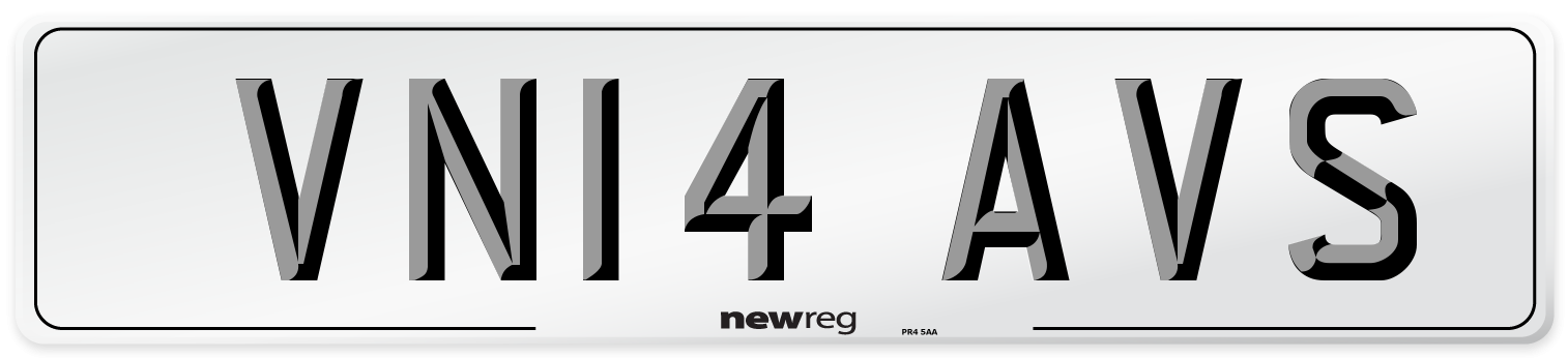 VN14 AVS Number Plate from New Reg
